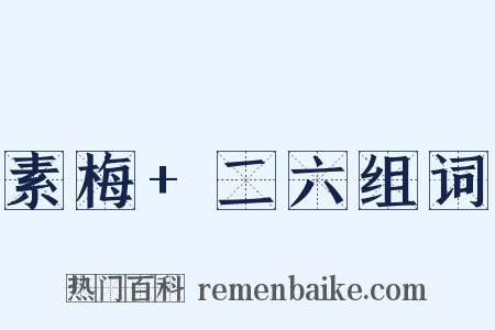 素梅+二六组词是什么意思的图片